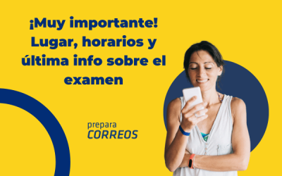 Toma nota de los últimos detalles para el día del examen