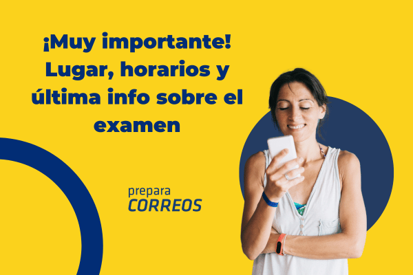 Toma nota de los últimos detalles para el día del examen